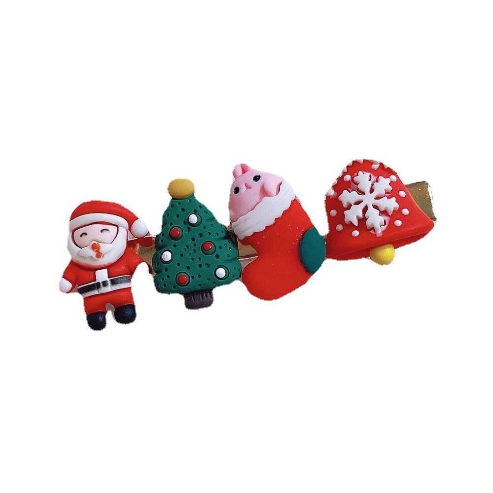 Baby Children Kids Gifts Santa Claus Hairpin Elk Headwear Hair Accessories Christmas Hair Clip