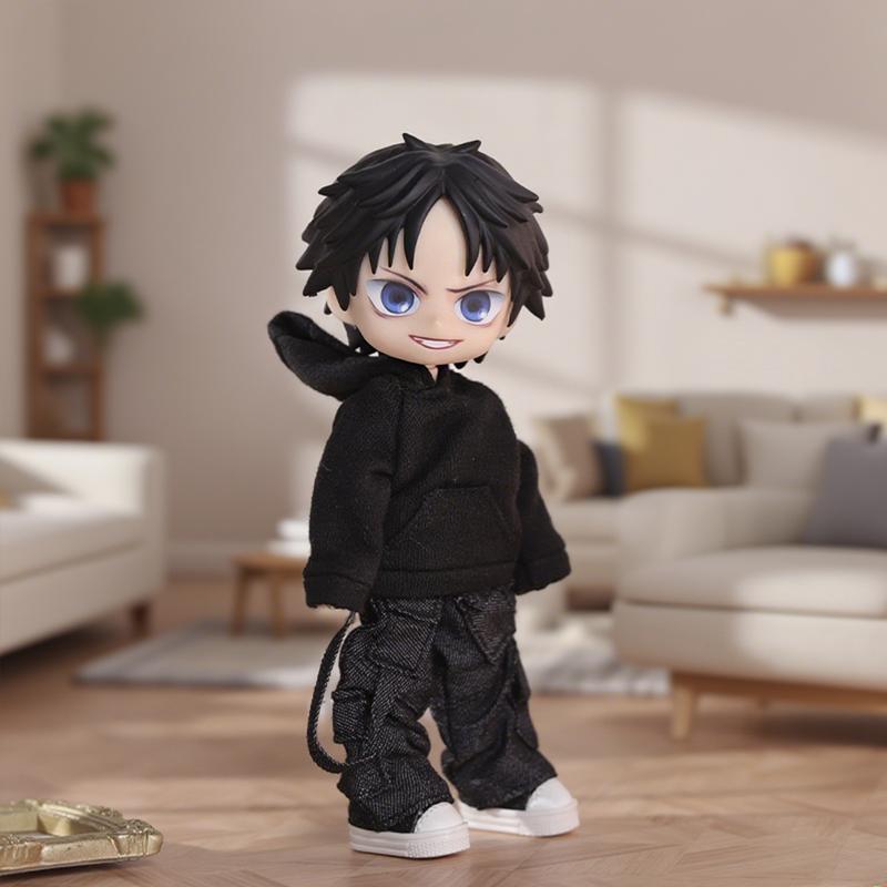 Одежда для кук OB11: Худи на подкладке, рубашка, костюм из одежды и брюк для кукол Ob11 1/12, повседневные аксессуары для детей, DIY