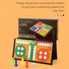 Dual Play Folding Chess and Ludo Board Game Set