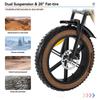 EBike x70 750W dual lithium battery 37AH range 40KM/H 20 * 4Fat tires mountain off-road electric bicycle electric motorcycle.