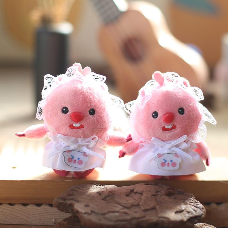 Милый плюшевый брелок с петелькой, детские аксессуары для украшения рюкзака, подарки, куклы