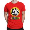 Fan T Shirt Men Pure Cotton Amazing T-Shirts O Neck F-Felix The Cat Cartoon Tees Short Sleeve Tops Printing