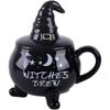 Funny Coffee Mug,Witch Coffee Mugs,Goth Christmas Novelty Cup With Lid,Witches Brew Cauldron Mug,The Before X-mas Witches Brew Coffee Mug