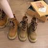 New Women's Hollowed Out Martens - Thick Sole Breathable Cool Fashionable Hundred Comfortable Brown Arch Support Not Tired Feet