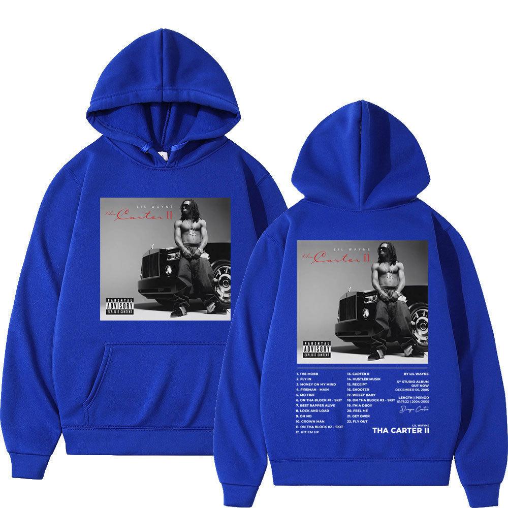 Rapper Lil Wayne Album Double Sided Print Hoodie Men Women