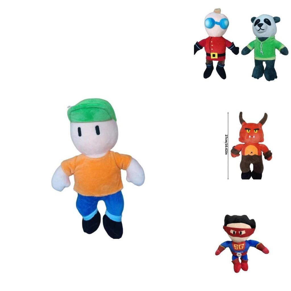 Cute Cartoon Panda Superman Plush Toy For Kids, Short-haired Stuffed Animal Doll