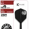 Target Japan PRIME SERIES HOT SHOT G2 90% 2BA SOFT TIP DARTS | 90% Tungsten K-Flex 2BA Soft Tip Dart Set, 19G | K-Flex No. 6 Shape Flights and Shafts