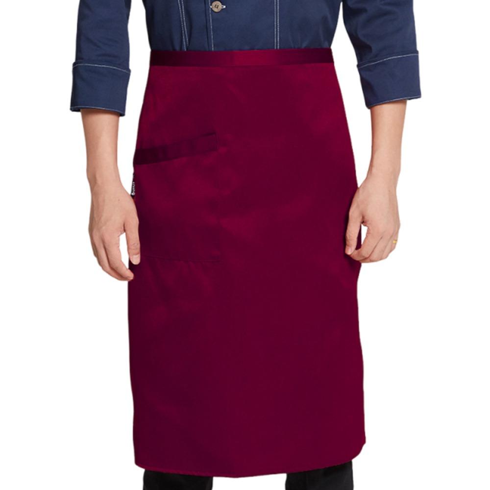 Unisex Waist Apron 3 Pockets Waiter Half Waist Apron New Short Half Waist Apron  Cafe Shop