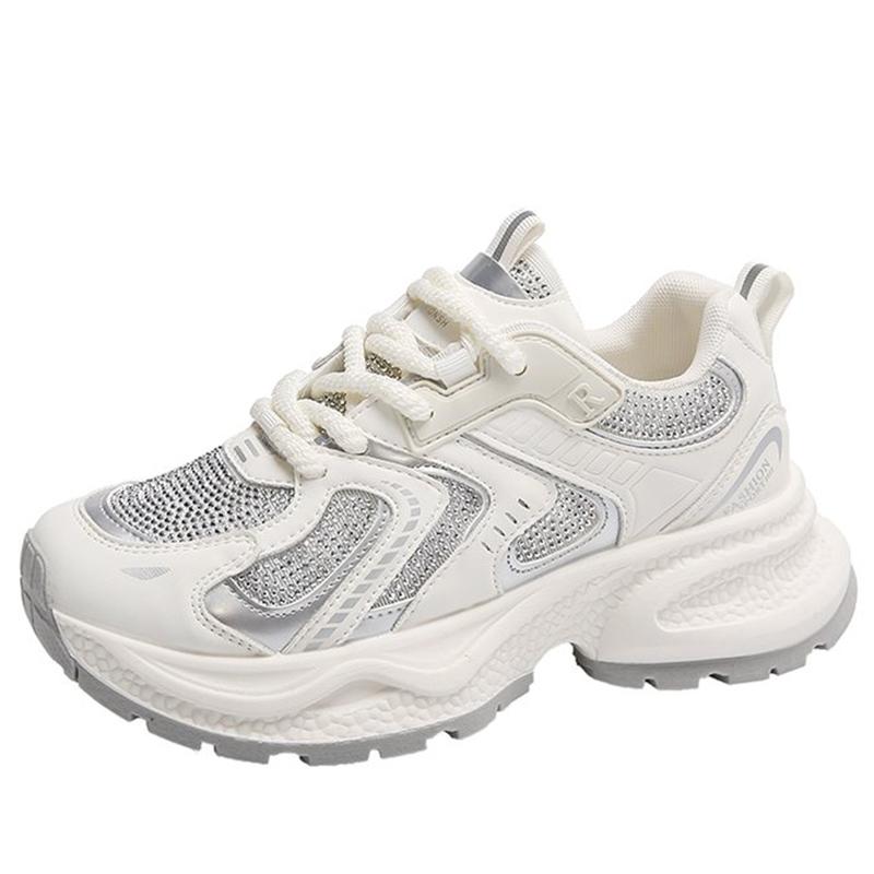 Женская обувь на толстой подошве, сетчатая, увеличивающая рост, прозрачная, повседневная, спортивная обувь, женские кроссовки