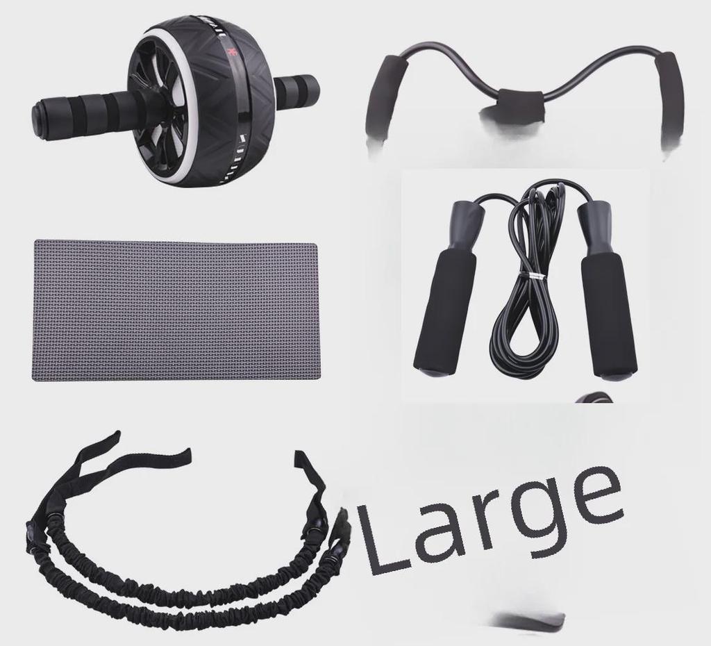 Мужской набор для тренировки мышц живота и рук из 7 предметов с отжиманиями и роликом для пресса