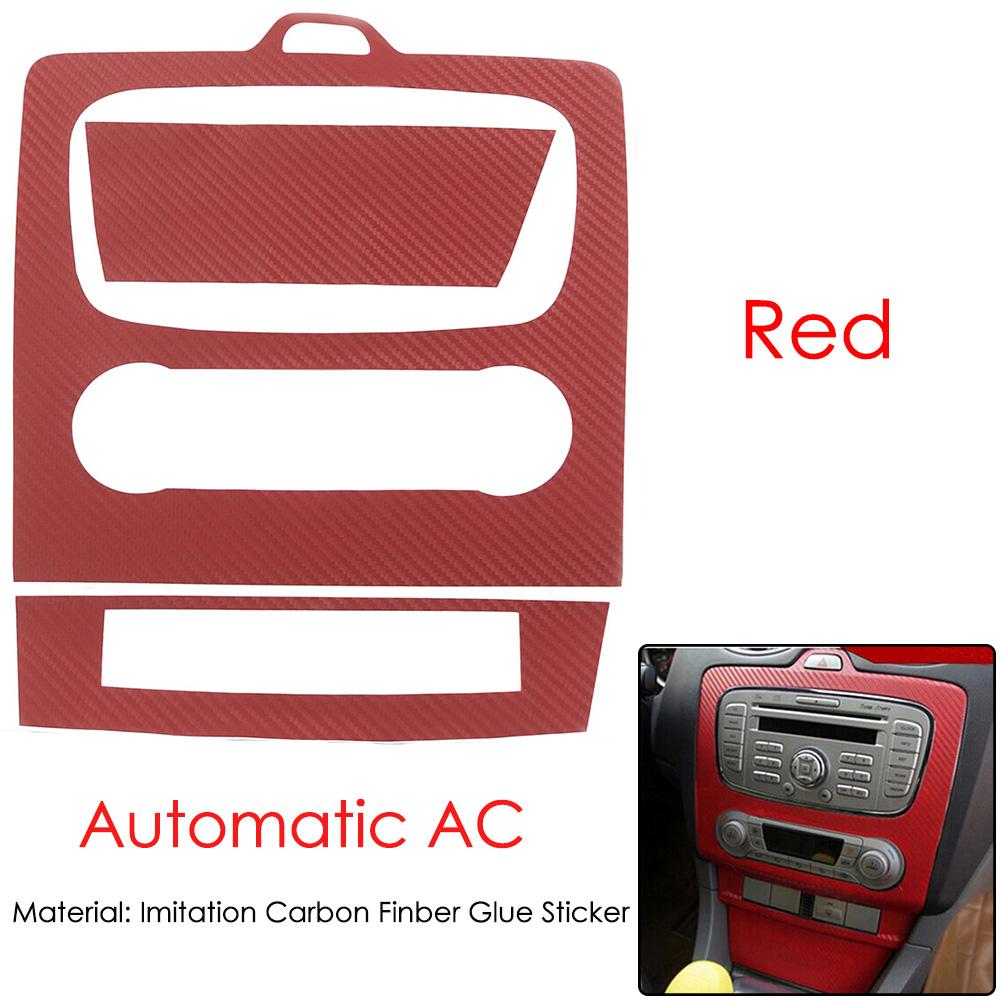 3D карбоновая наклейка Декоративная накладка на центральную консоль для Ford focus mk2 2009-2016 Автоаксессуары