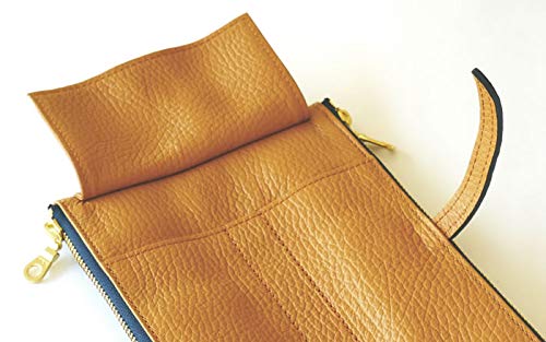 Пенал CCOMPANY LIMITED Lupo 2 Second Натуральная кожа Итальянский кожаный пенал (военно-морской флот)