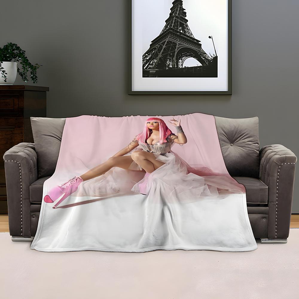 N-Nicki Minaj Album Pink Friday Throw Kid-Friendly Flannel Throw Blanket Soft Warm Anti-Static Washable All Season