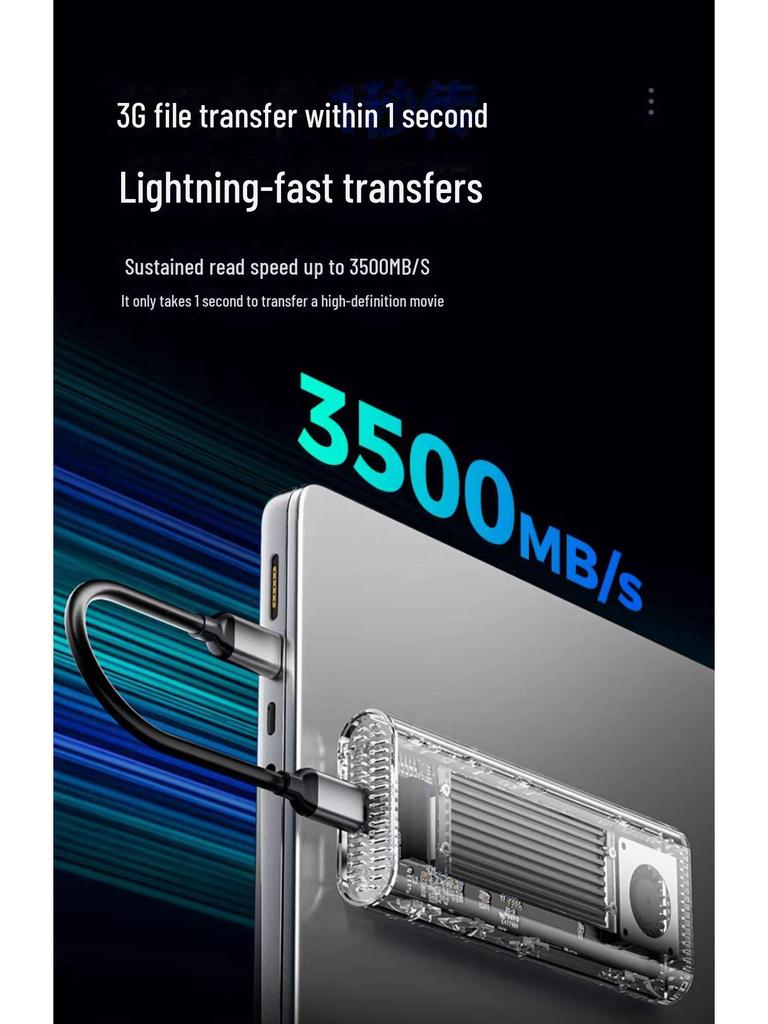 Orico USB4 M.2 NVMe Внешний корпус для SSD с совместимостью Thunderbolt 4/3 и охлаждением вентилятором