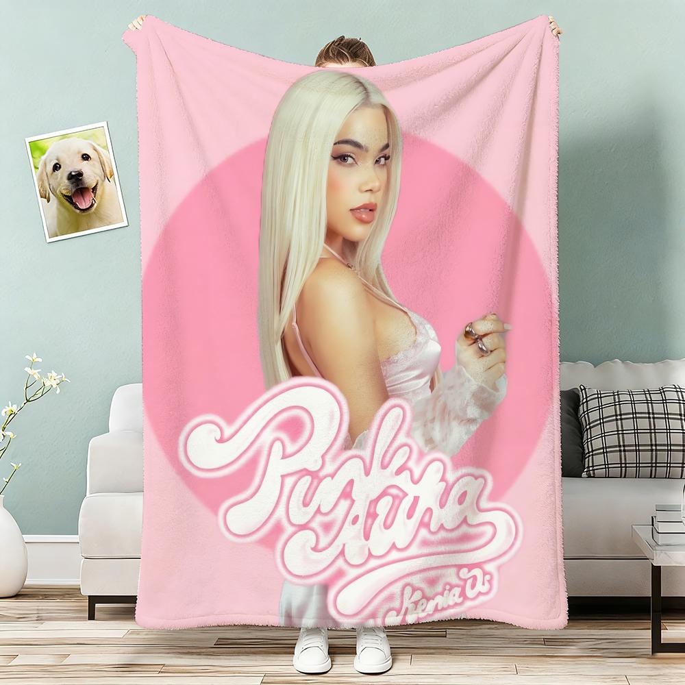 KKenia Os PinkAura singer Throw Lightweight g Flannel Blanket Soft Skinfriendly for Summer Cooling