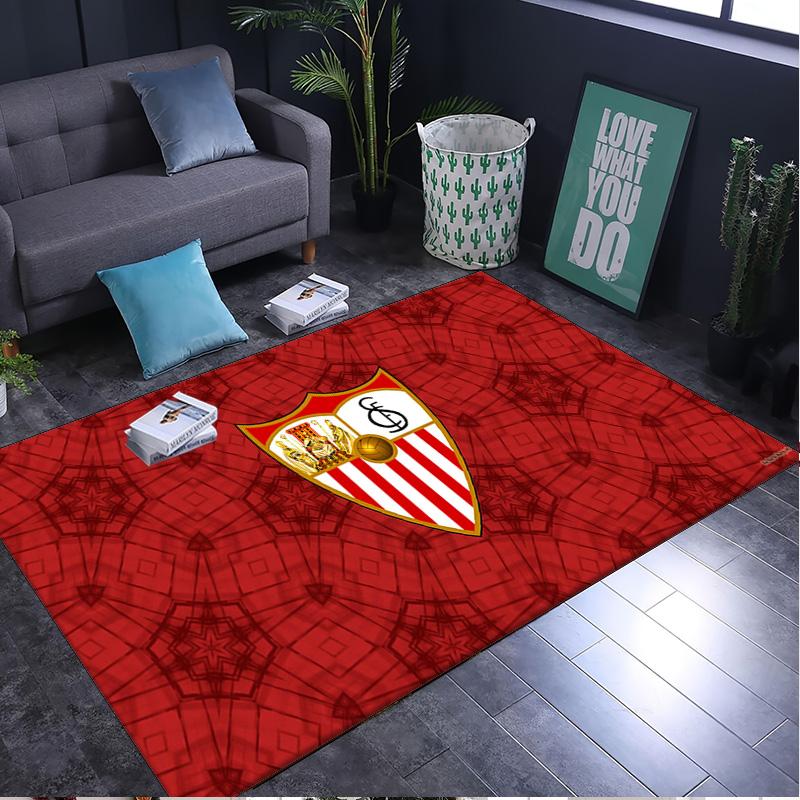 1PC rug Football Sevilla Artwork Carpet, Chair Rug,Area Rug for Office Bedroom living rooms bedroom, Doormat decor Christmas fan gifts