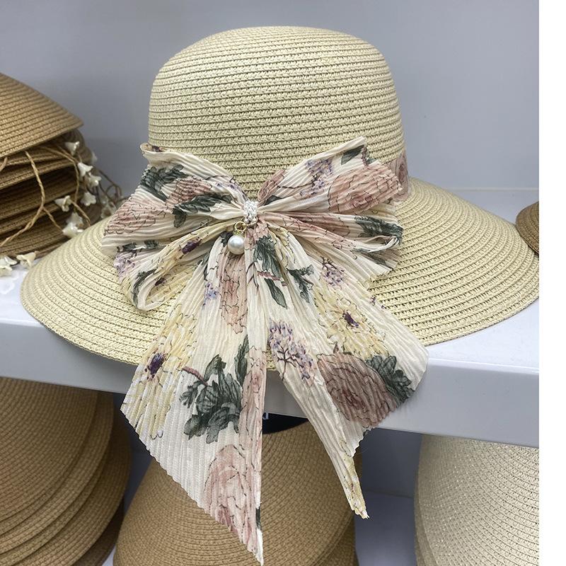 Соломенная шляпа Женская Летняя шляпа для отпуска Пляжная шляпа Солнечная шляпа Солнечная шляпа