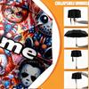 Custom Name Personalized horror movie Print Umbrella, Auto Open Close, 8‑Rib Sturdy Frame, Commute Camping Hiking Use, Birthday Gift