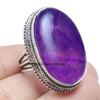 Винтажное кольцо с аметистовым драгоценным камнем 925 пробы с серебряным покрытием VRI-R51