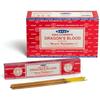 Nag Champa Dragon"s Blood Incense Sticks Agarbatti 180 Grams Box | 12 Packs of 15 Grams Each In a Box | Export Quality