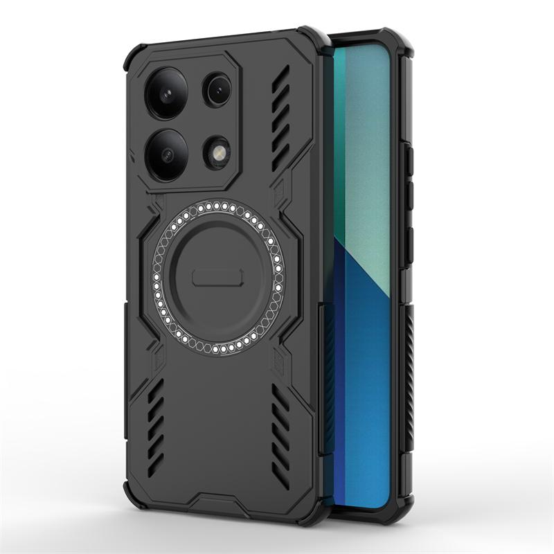 Чехол для Xiaomi Redmi Note 13 4G Чехол Redmi Note 13 4G Противоударный Магнитная Адсорбция Беспроводная Зарядка Крышка Для Чехла Redmi Note 13 4G