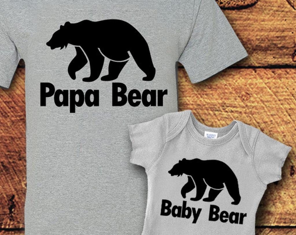 Fathers Day Gift, Father Son Matching Shirt, Dad and Baby Matching Shirts, Matching Outfits, Papa Bear, Baby Bear, T-Shirt, Shirt, Tee