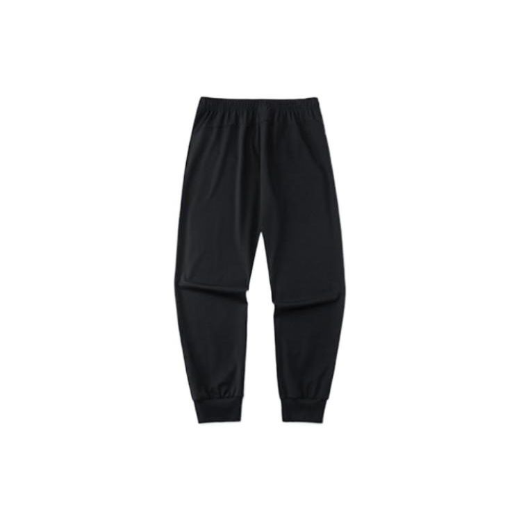 Anta Боковые брюки с буквенным принтом, свободные манжеты, мужские брюки, черные 152228307-2