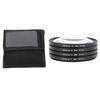 Close Up Filter Kit 4 In 1 +1 +2 +4 +10 Macro Lens Filter Optical Glass with Storage Pouch Camera
