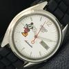5 AUTOMATIC VINTAGE JAPAN 7009A MENS WHITE COLOR DIAL WATCH A700550-5 R203-a700550