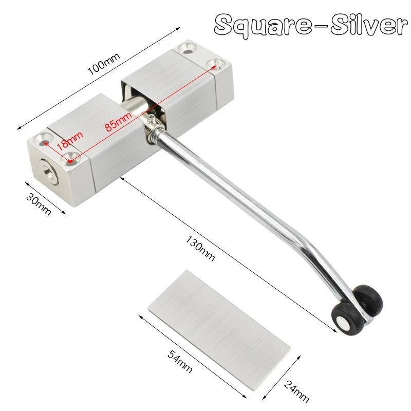 Spring Buffer Automatic Door Closer Adjustable Speed Door Closer Mute Soft Closing Door Convert Hinged Doors to Self-Closing