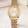 Супер Горячие Продажи Роскошные Женские Часы Кварцевые Золотые из Нержавеющей Стали Маленький Циферблат Римские Цифры Золотой Шарм Платье Модные Часы