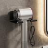 Dryer Organizer Space Saving Wall-Mounted Hair Dryer Holder Hook Storage Bracket Storage Shelves