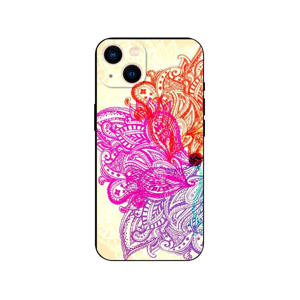 Чехол для телефона с красочной росписью и цветами для iPhone Samsung Galaxy Redmi Xiaomi Oppo OnePlus Note SA 7 8 9 10 11 12 13 14 20 21 22 23 53 54 Pro Max Ultra