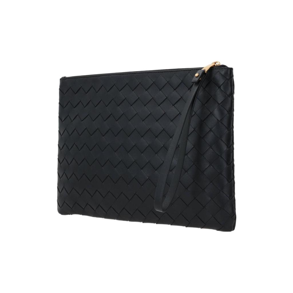Bottega Veneta Плетеная бахрома из овчины Клатч Женский клатч Черный 749922VCPP38425