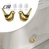 Decorative Ceramic Toilet Accessory 2PCS Bird Screw Covers, Bolt Caps, Modern Anti Slip Cover Style Universal Fit Caps for Home Bathroom Renovation
