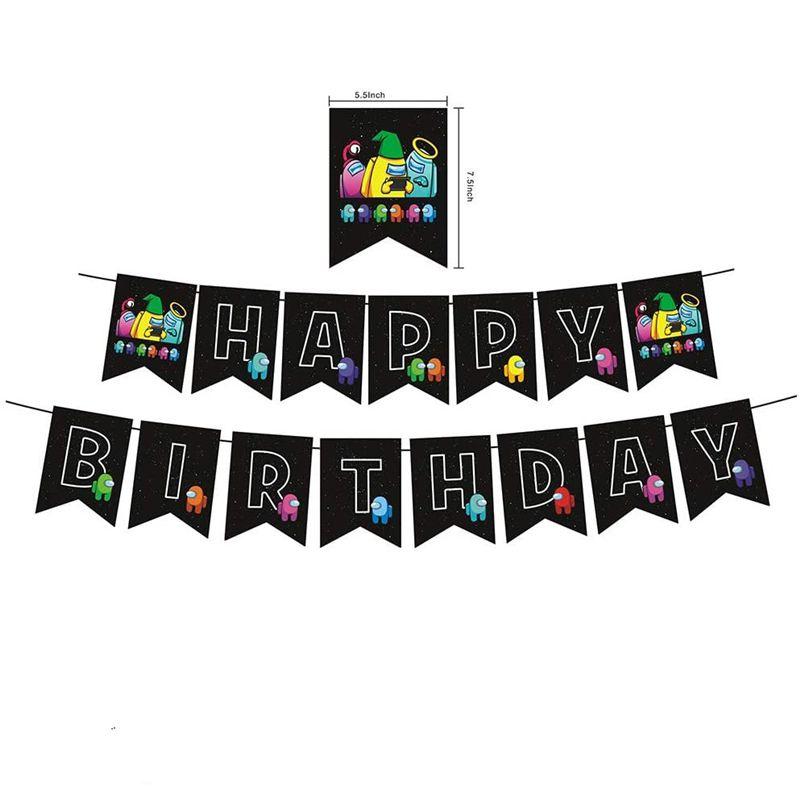 Birthday Party Theme Decor Suit Supplies Set Balloon Banner Topper Cake
