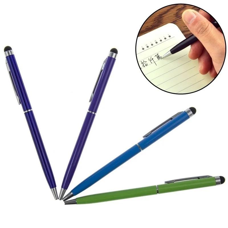 1 Pcs 2 in 1 Useful Design Tablet for Pad Smart Phone Touch Screen Stylus Pen+Ballpoint Pen Smartphone Touch Screen Stylus