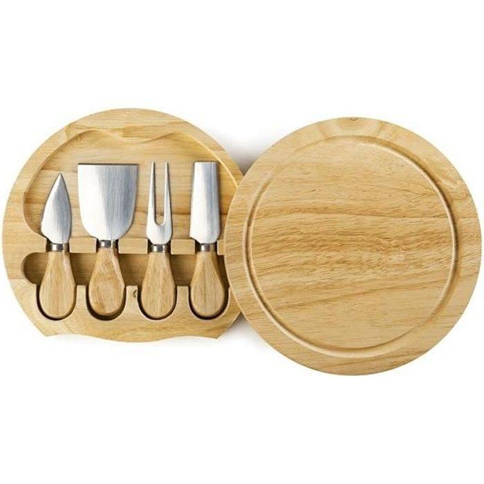 Set de Couteaux à Fromage - IBILI - 782750 - INOX - Marron - 21 x 21 x 4 cm