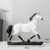 Бронзовая скульптура лошади из смолы в стиле ретро, украшение стола для интерьера комнаты, статуэтка и фигурка животного, домашний декор, аксессуары для кабинета