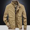 Весна и осень Популярная мужская куртка с воротником-стойкой Новая Деловая молодежная повседневная свободная куртка большого размера для мужчин