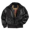 Fur One-piece Male and Female Pilot Couple Leather Motorcycle Fur Collar Jacket
