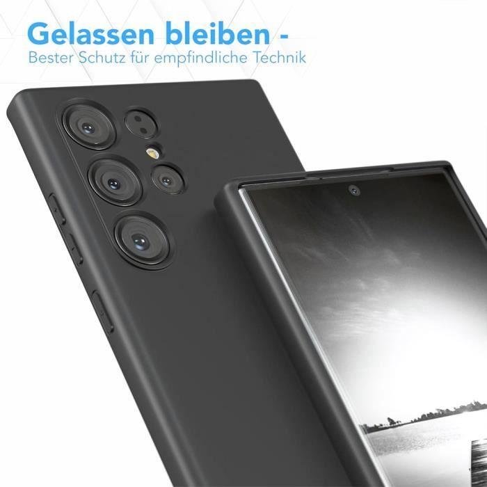 Silicone Case - Booling - for Samsung Galaxy S24 Ultra - Shockproof - Anti-Scratch - 2 Tempered Glasses