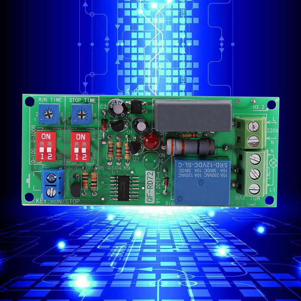 1pc AC100V 250V Adjustable Infinite Cycle Timer Delay On Off Switch Relay Module