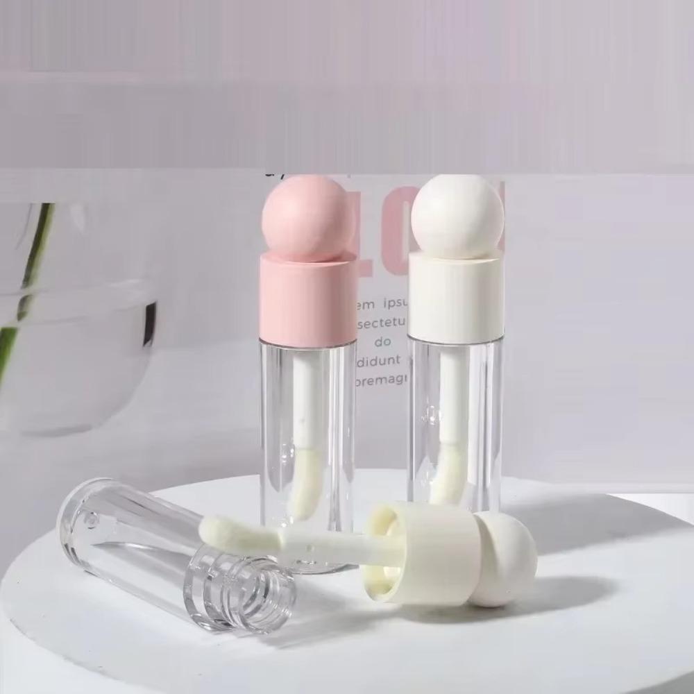 Матовый Прозрачный Розовый Пустой Флакон Диспенсер Толстый Стержень Контейнер для Блеска для Губ Тюбик для Блеска для Губ