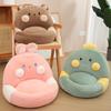Soft Animals Seat Cushion Stuffed Chair Desk Seat Backrest Pillow Indoor Floor Home Decor Office Seat Winter Children Gift