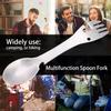 5 in 1 Portable Multifunction Spoon Fork Bottle Can Opener Sawtooth Cutter For Camping Picnic