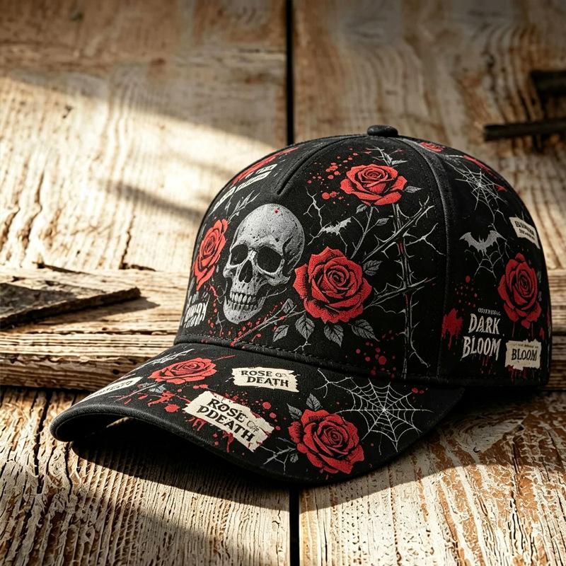 American Street Baseball Cap Halloween Printed Hat Daily Casual Sun Hat