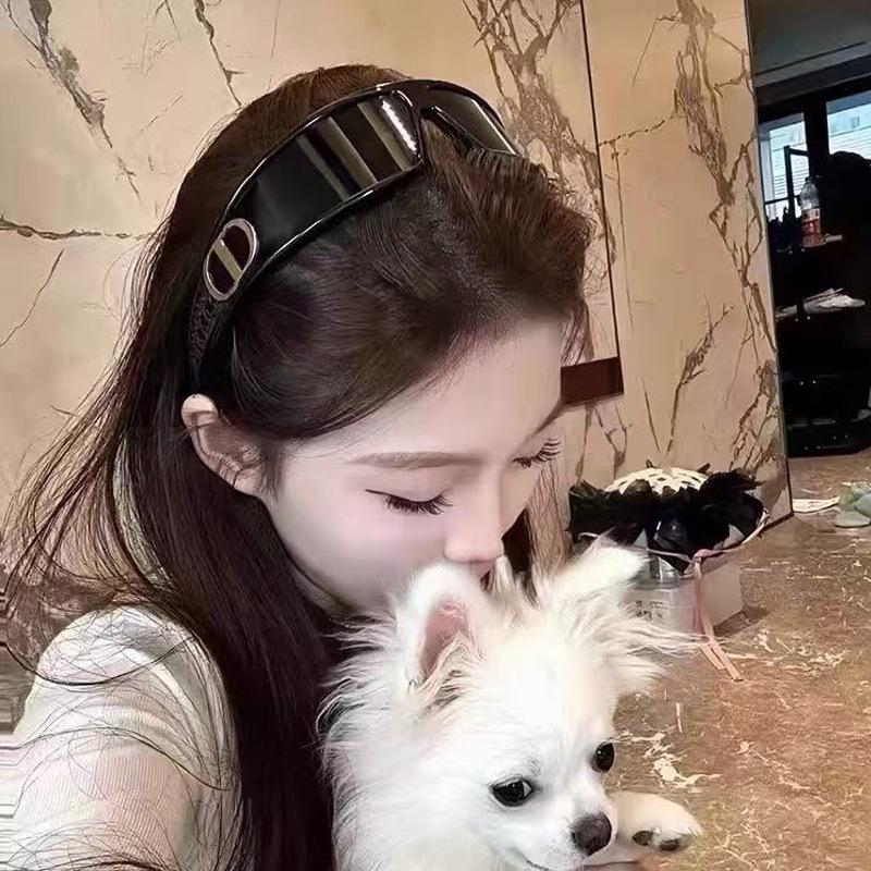 Солнцезащитные очки Future Sense Cd Headband One-Piece Glasses Женские солнцезащитные очки Y2K Premium Sense Spice Girl