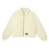 Retro Reverie Down Solid Loose Thick Warm Casual Jacket Women Jacket Almond 629607-87