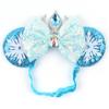 Дисней Мышиные Ушки Регулируемая Эластичная Повязка на Голову для Младенца Взрослого Пайетки 5" Бант Повязка для Волос Фестиваль Вечеринка DIY Аксессуары для Волос